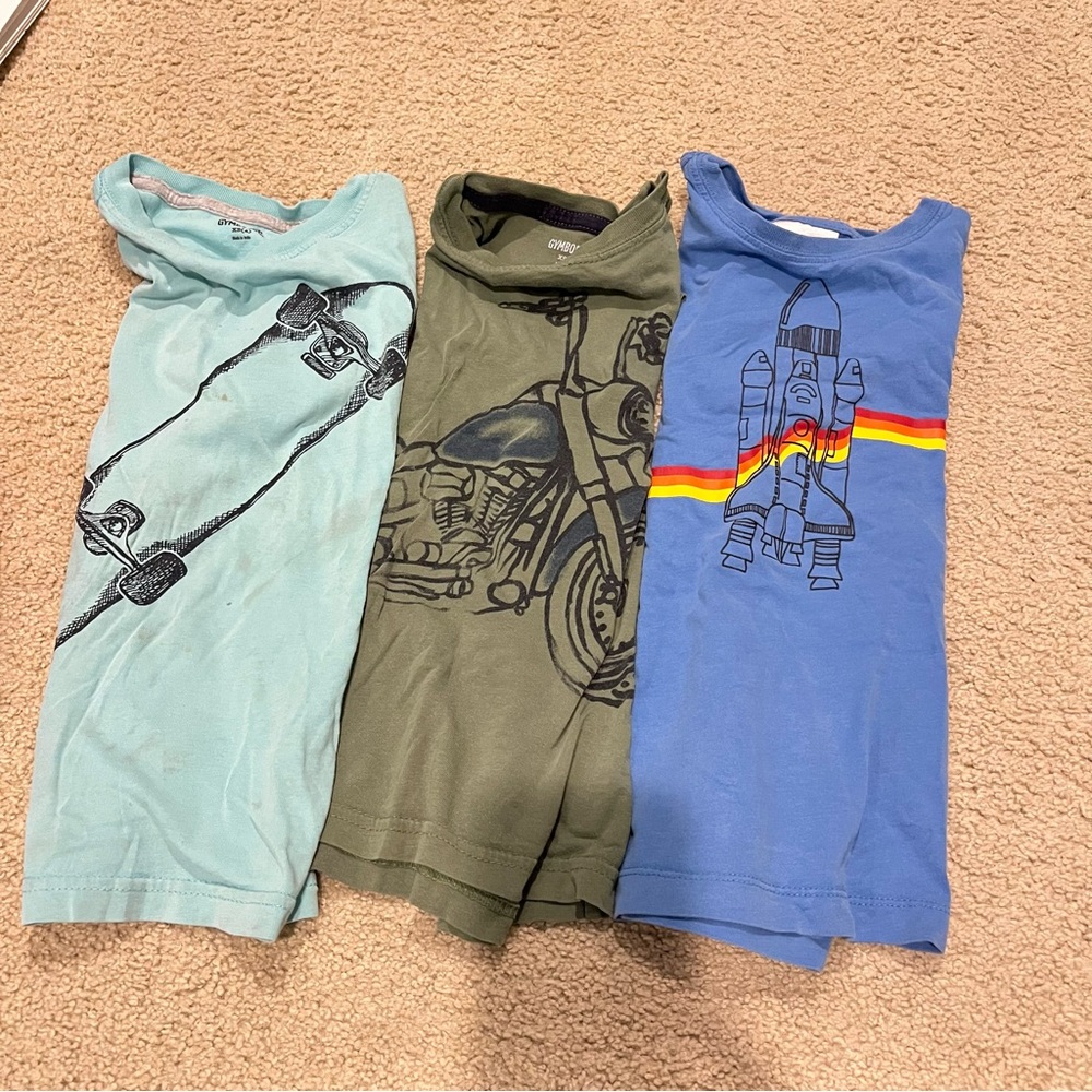 Hanna Andersson Kids Tees - Sky Blue, Olive, Royal Blue
